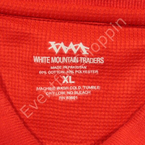 Vintage Hummer Polo Shirt Mens XL Red H3 Textured Short Sleeve Tipped - Picture 6 of 7